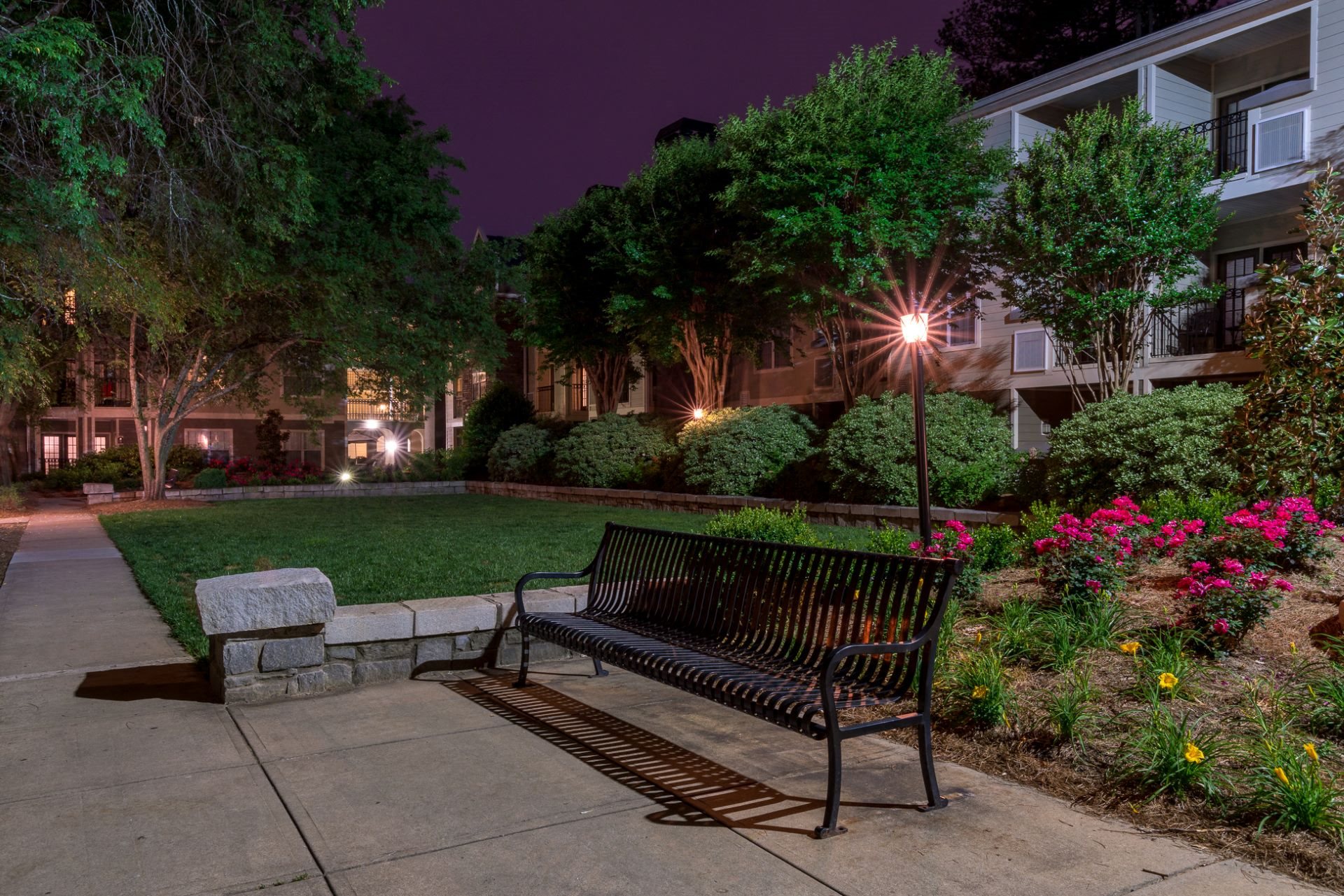 Exteriors Berkshires at Lenox Park outdoor courtyard